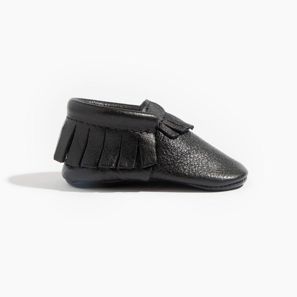 Ebony Moccasin Baby Shoe - ’Moccasin - Kids Adult’