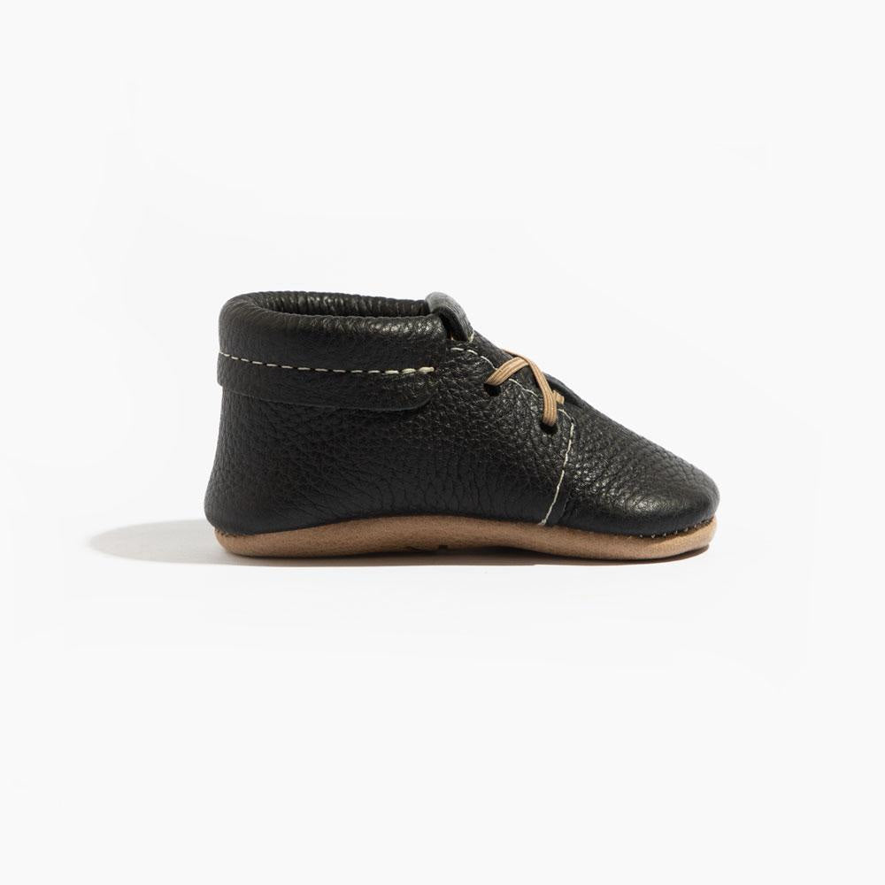 Ebony Oxford Baby Shoe - ’Moccasin - Kids Adult’