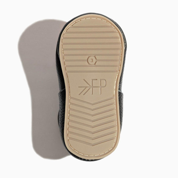 Ebony T-Bar Baby Shoe - ’Flats - Baby Kids Adult All’