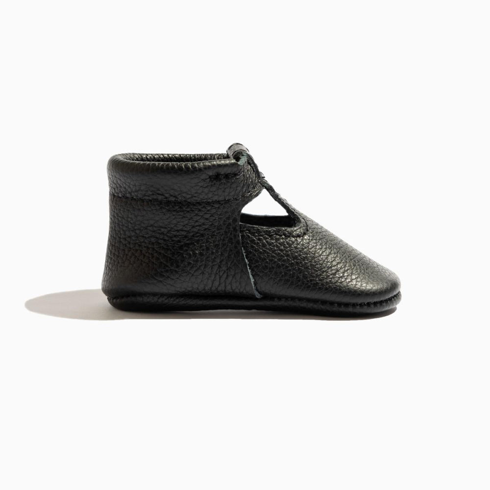 Ebony T-Bar Baby Shoe - ’Flats - Baby Kids Adult All’