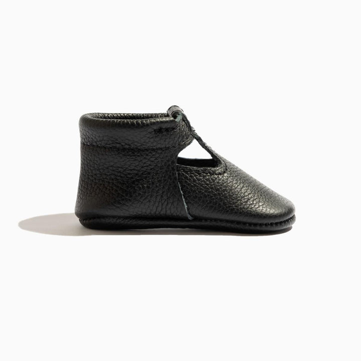 Ebony T-Bar Baby Shoe - ’Flats - Baby Kids Adult All’