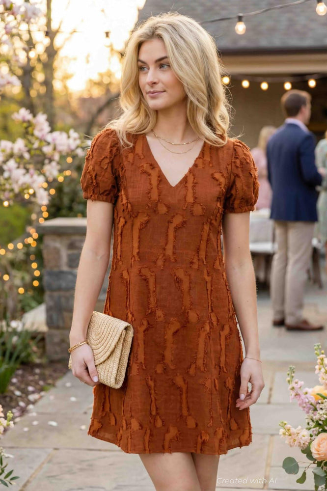 Eden Dress - Auburn Brown - Dresses