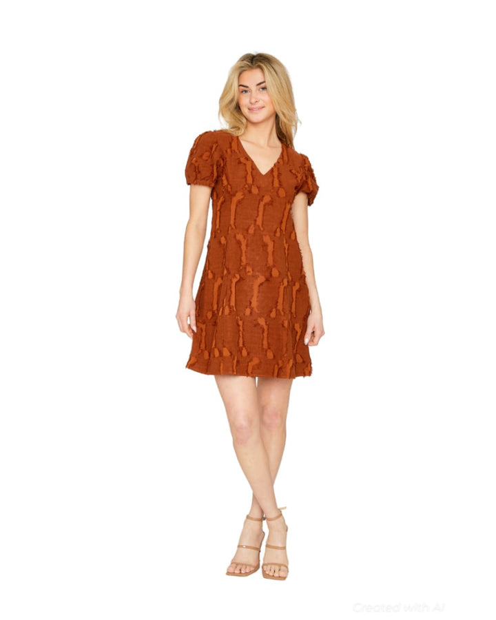 Eden Dress - Auburn Brown - Dresses
