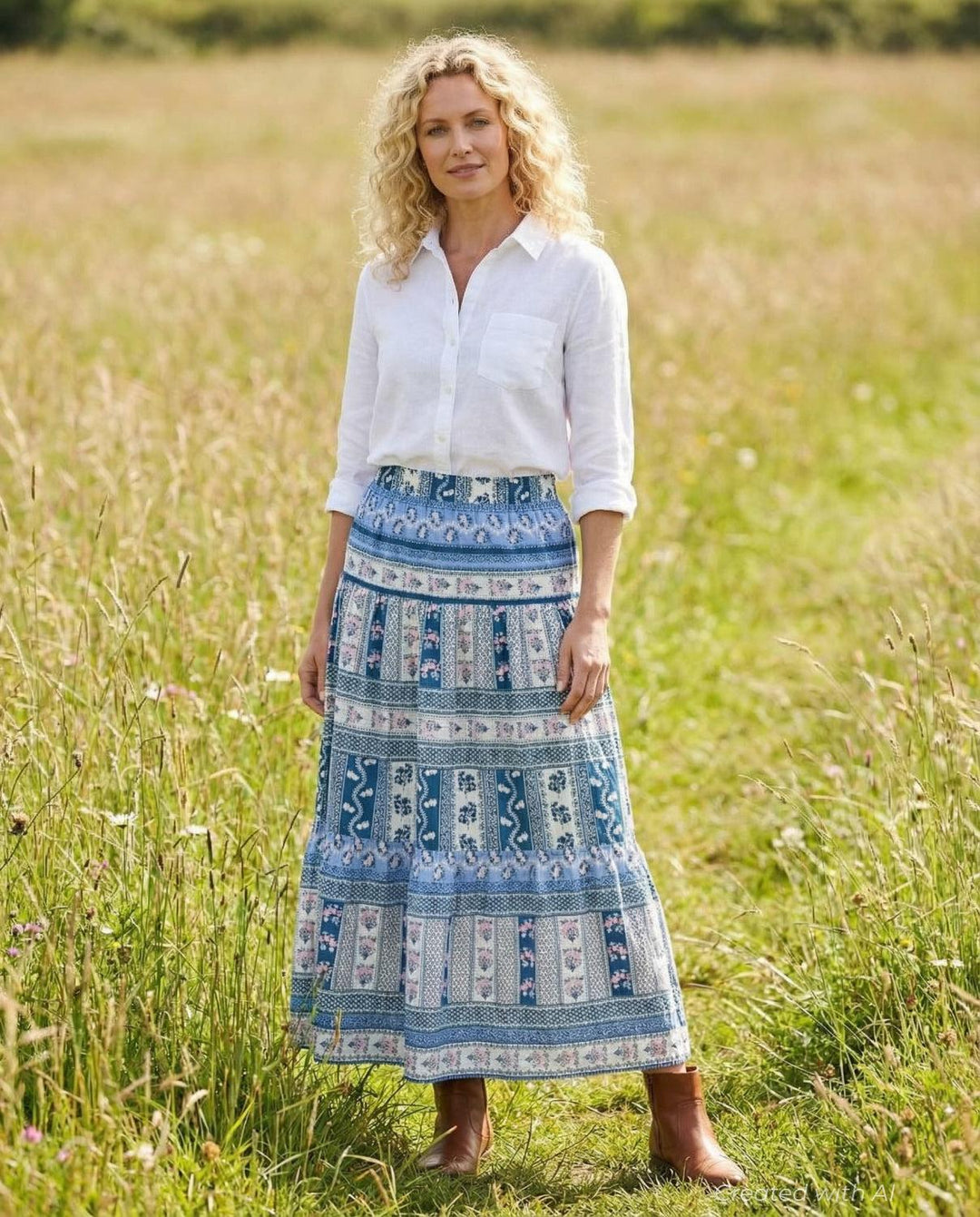 Edith Skirt - Vintage Floral - Skirt
