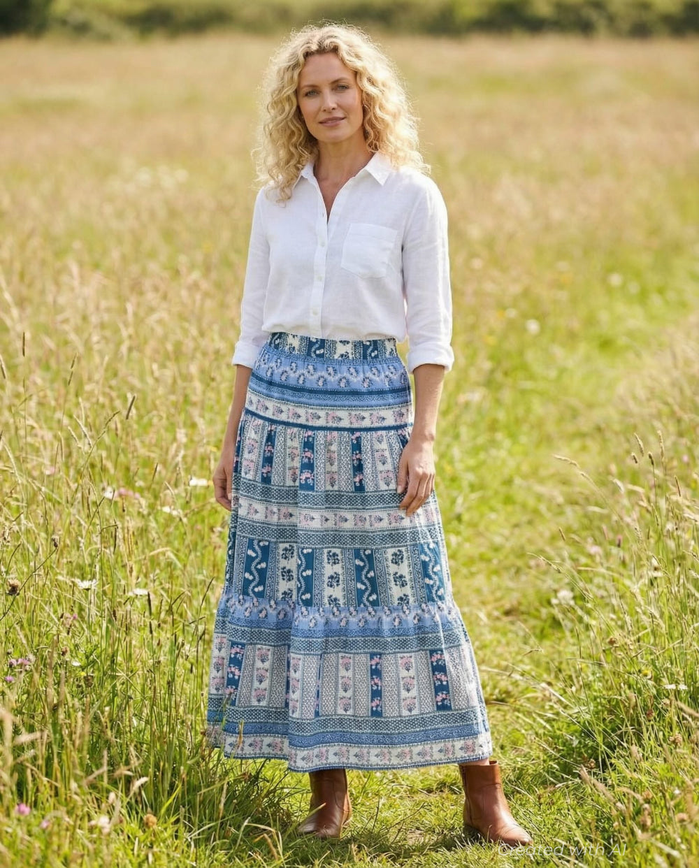Edith Skirt - Vintage Floral - Skirt