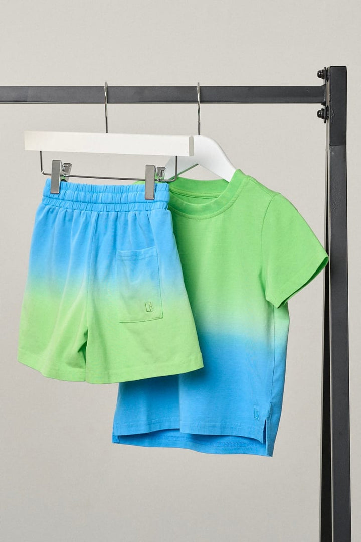 Neon Ombre Short - Green/Blue
