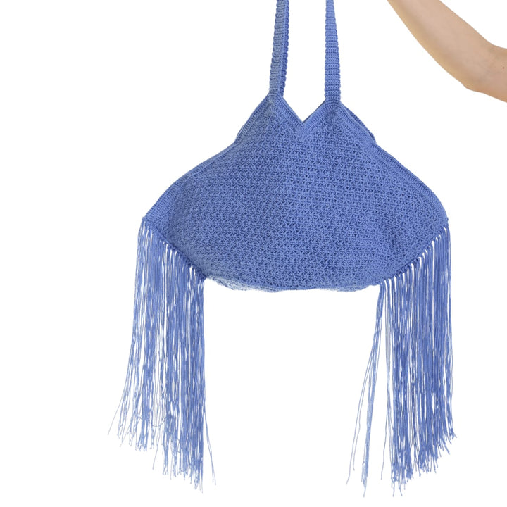 Beach Fringe Bag - Blue