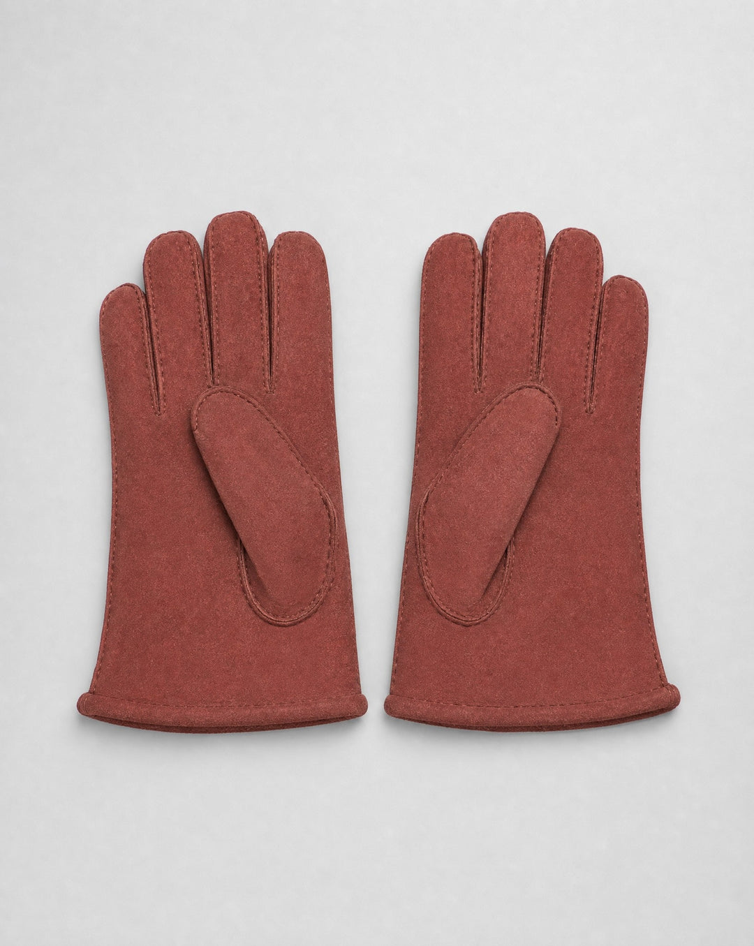 Suede Saddle Stitch Glove - Burgundy