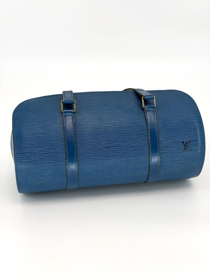 Pre-Owned Louis Vuitton Epi Leather Soufflot 30 Vintage Blue