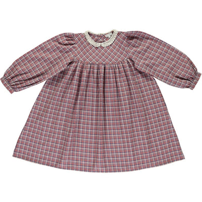 Eleanor Dress - Red Tartan Check - Dresses