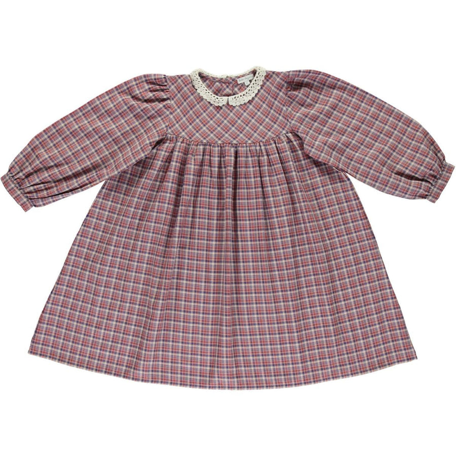 Eleanor Dress - Red Tartan Check - Dresses