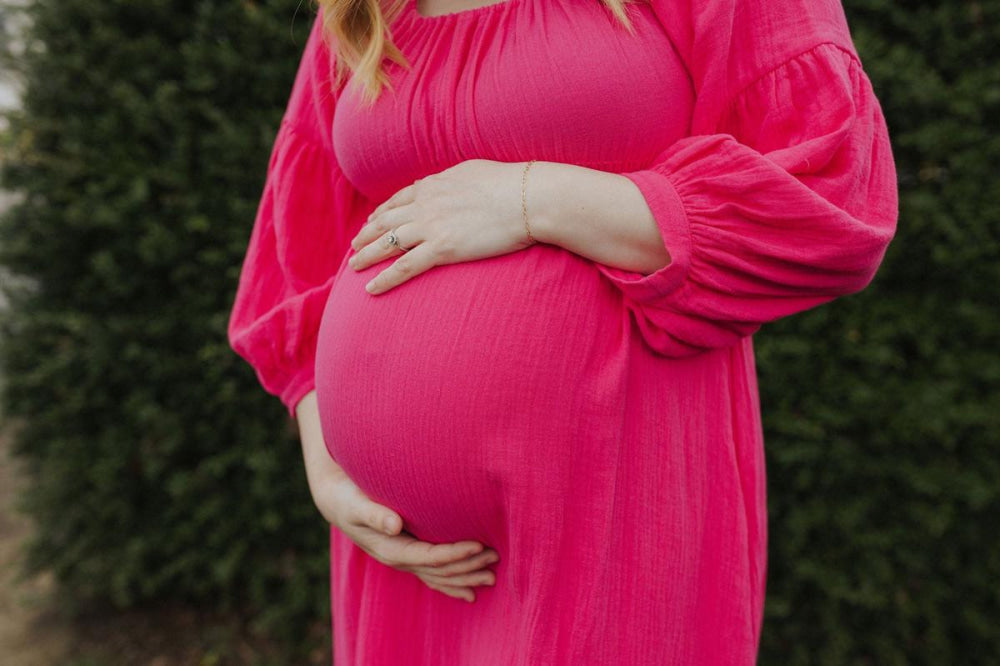 Eliza Maternity and Nursing Dress - Pink - Dresses