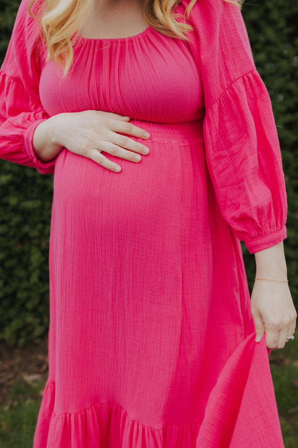 Eliza Maternity and Nursing Dress - Pink - Dresses