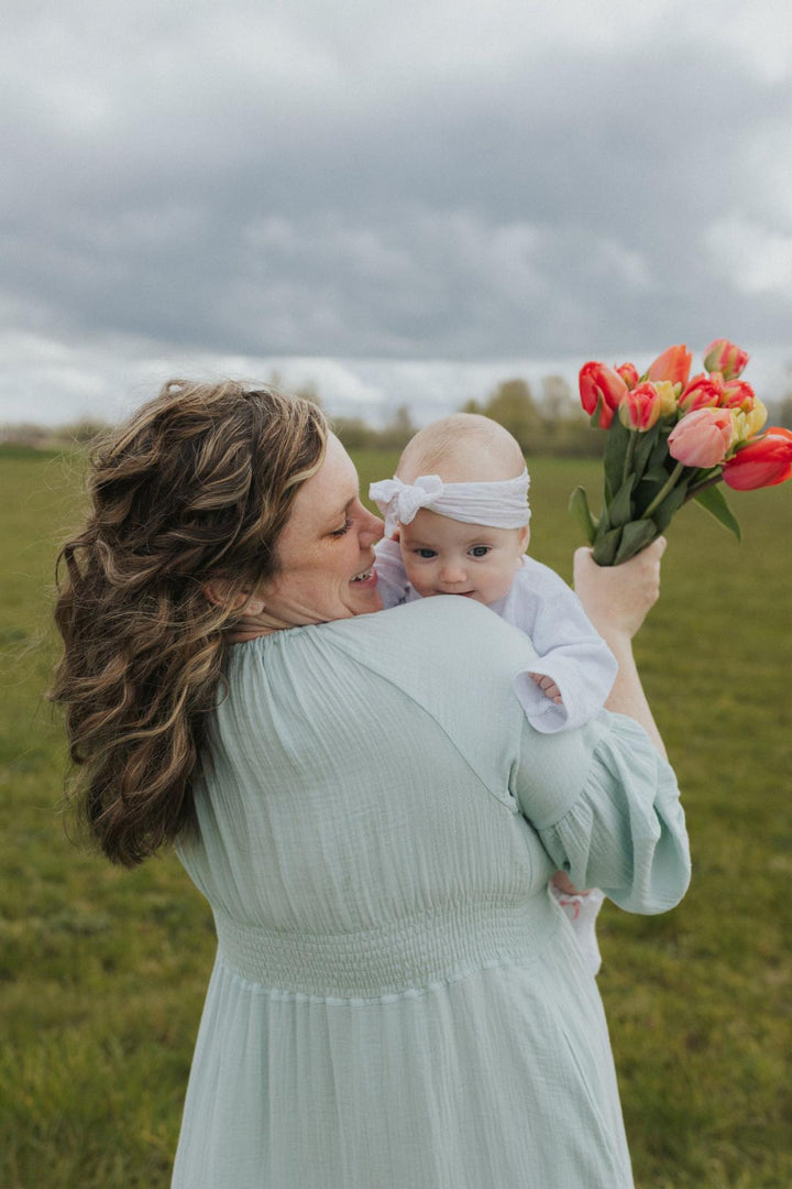 Eliza Maternity and Nursing Dress - Sage - Dresses