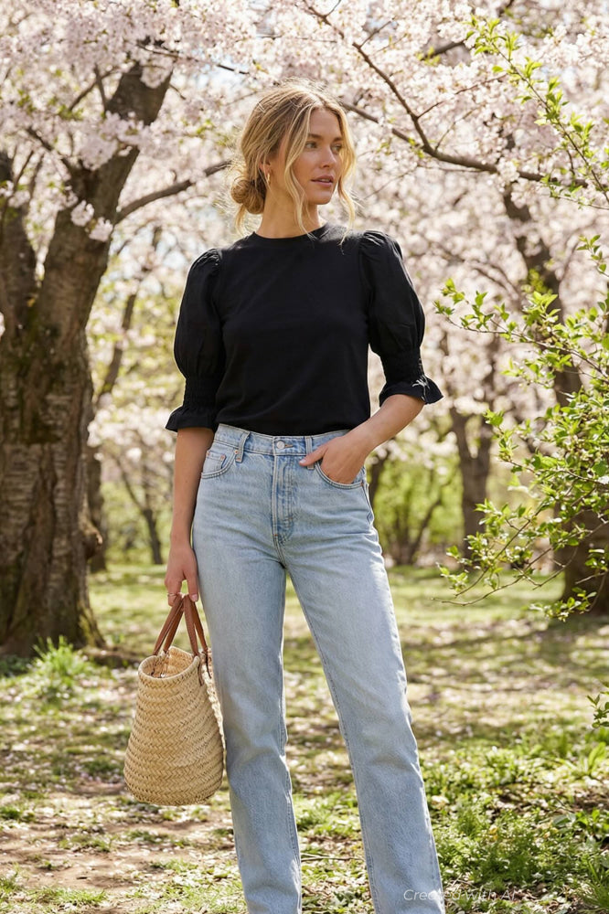 Elizabeth Top - Black - Shirt