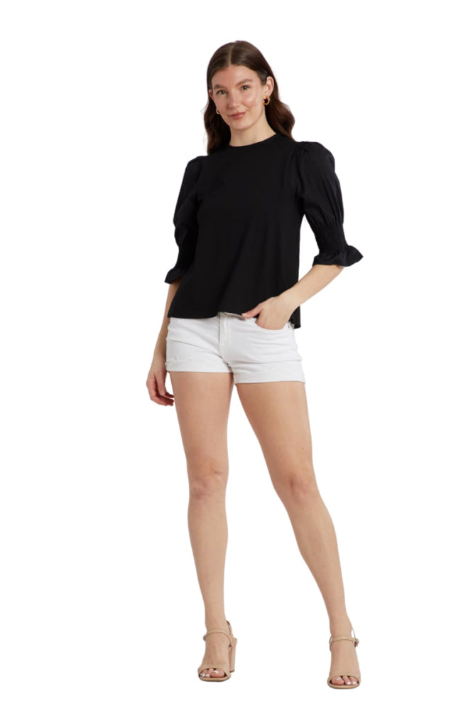 Elizabeth Top - Black - Shirt
