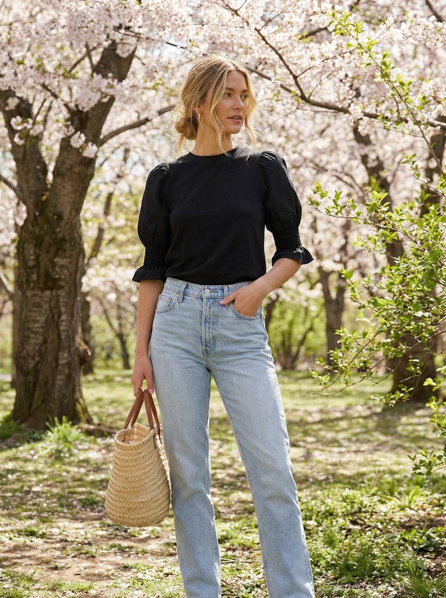 Elizabeth Top - Black - Shirt