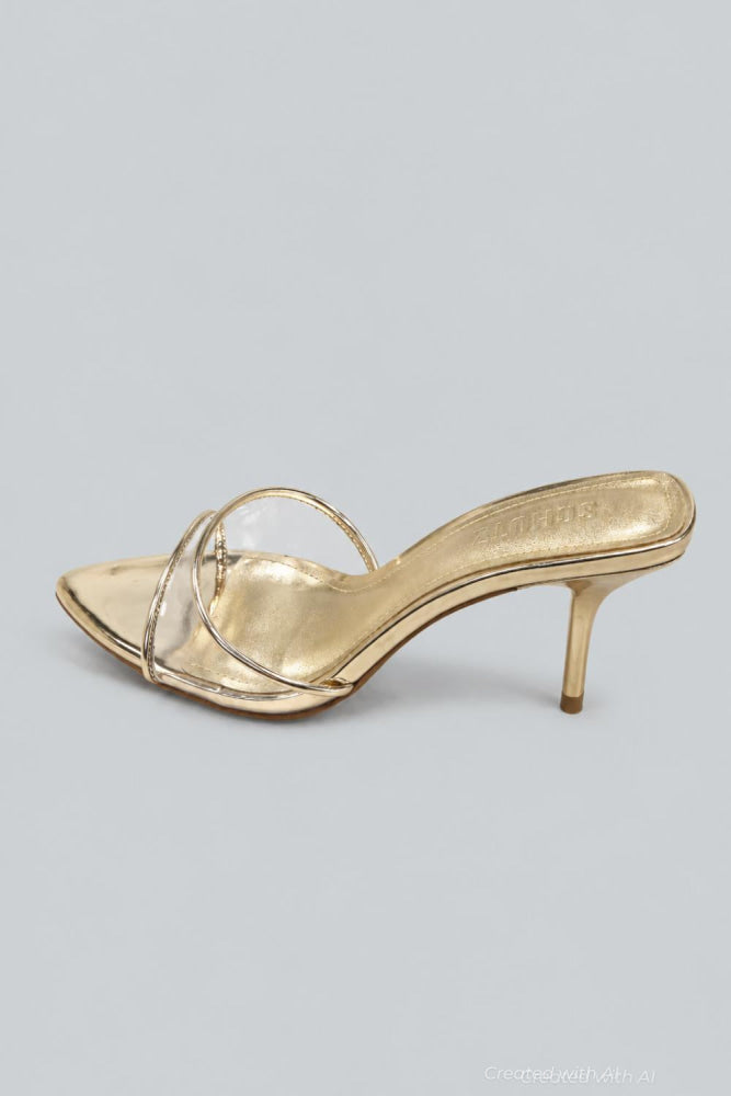Elodie Vinyl Sandal - Metallic Gold - 6.5 - Sandal