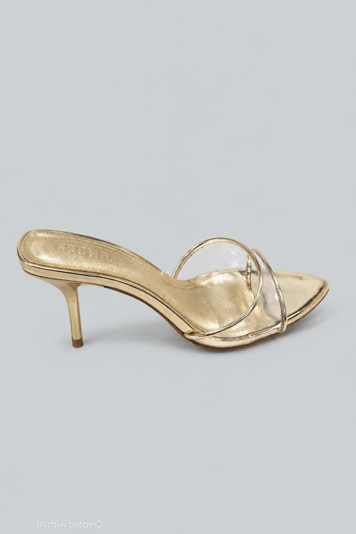 Elodie Vinyl Sandal - Metallic Gold - 6.5 - Sandal
