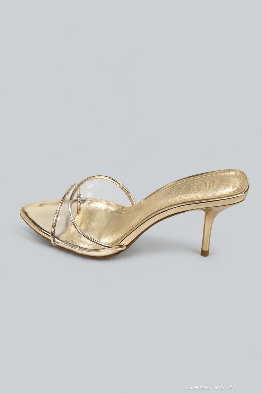 Elodie Vinyl Sandal - Metallic Gold - 6.5 - Sandal