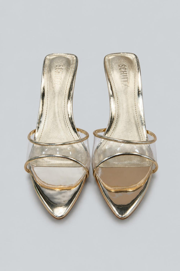 Elodie Vinyl Sandal - Metallic Gold - 6.5 - Sandal