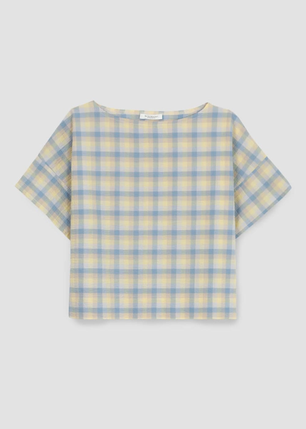 Elowen-Cay Organic Cotton Top - Pastel Gingham - Shirt