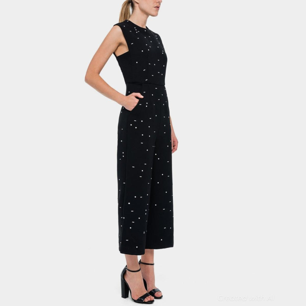 Embellished Sophie Jumpsuit - Black - Jumpsuit
