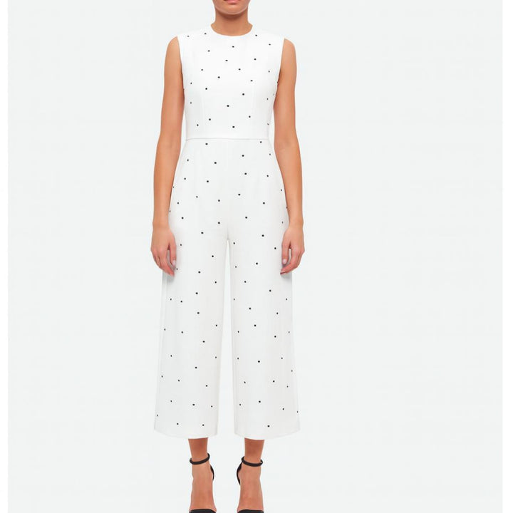 Embellished Sophie Jumpsuit - White - 10 - Jumpsuit