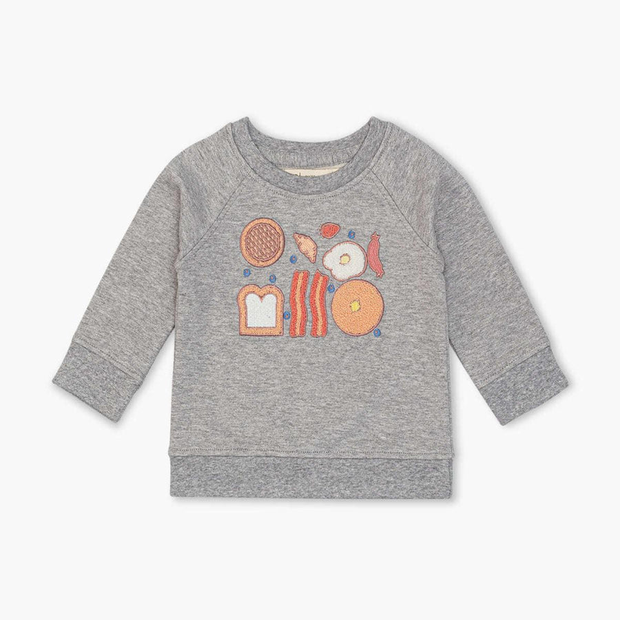 Embroidered Crewneck Sweatshirt - Brunches of Fun - Crewneck Sweatshirt