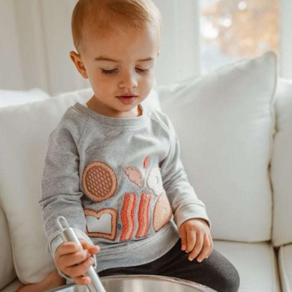 Embroidered Crewneck Sweatshirt - Brunches of Fun - Crewneck Sweatshirt