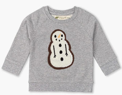 Embroidered Crewneck Sweatshirt - Let It Snowman - Crewneck Sweatshirt