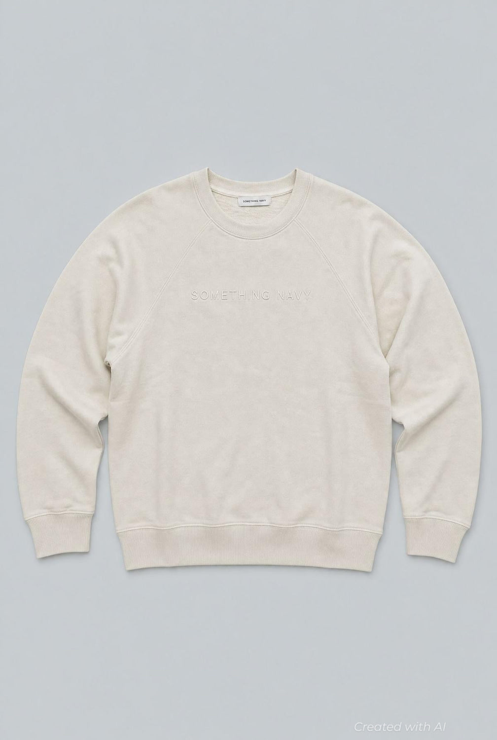 Embroidered Logo Sweatshirt - White - Sweatshirt