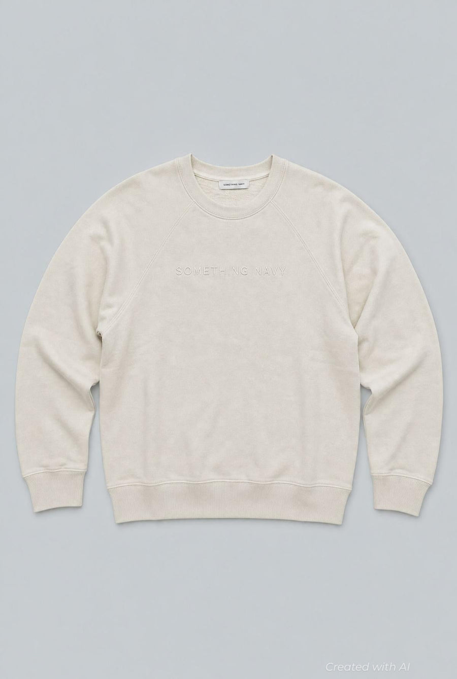 Embroidered Logo Sweatshirt - White - Sweatshirt