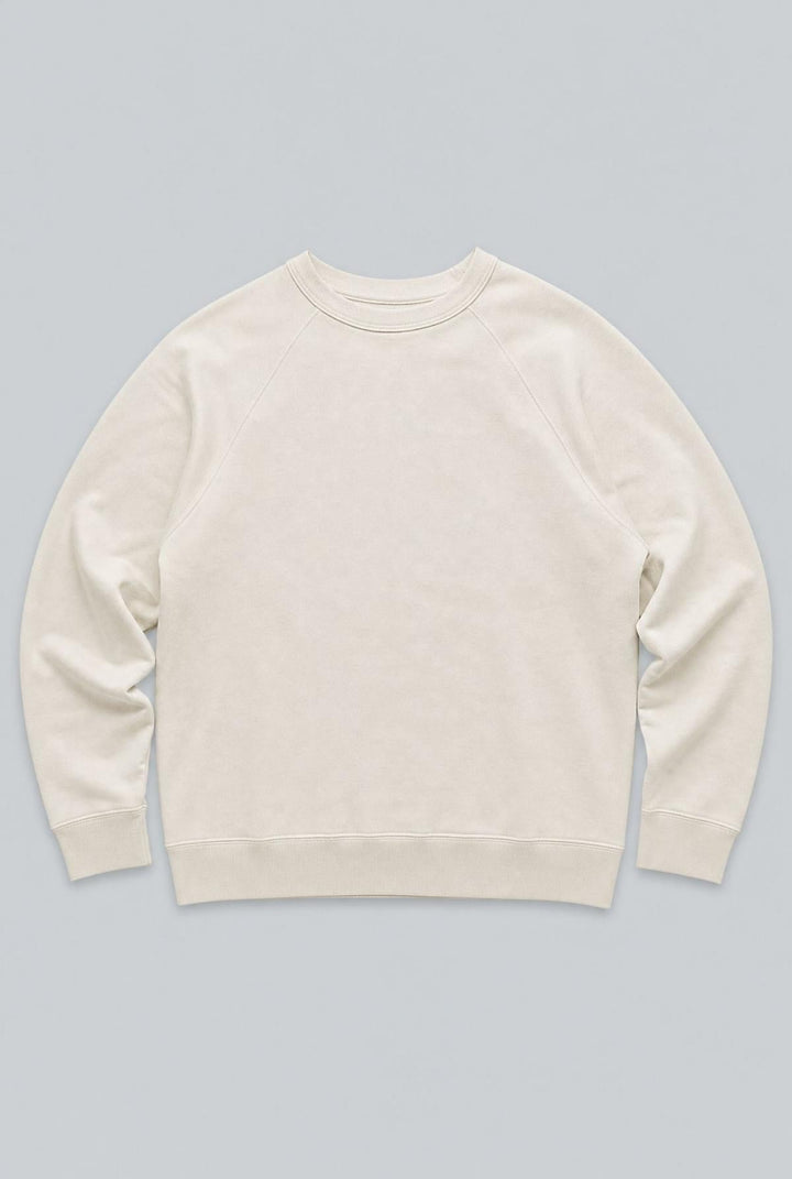 Embroidered Logo Sweatshirt - White - Sweatshirt
