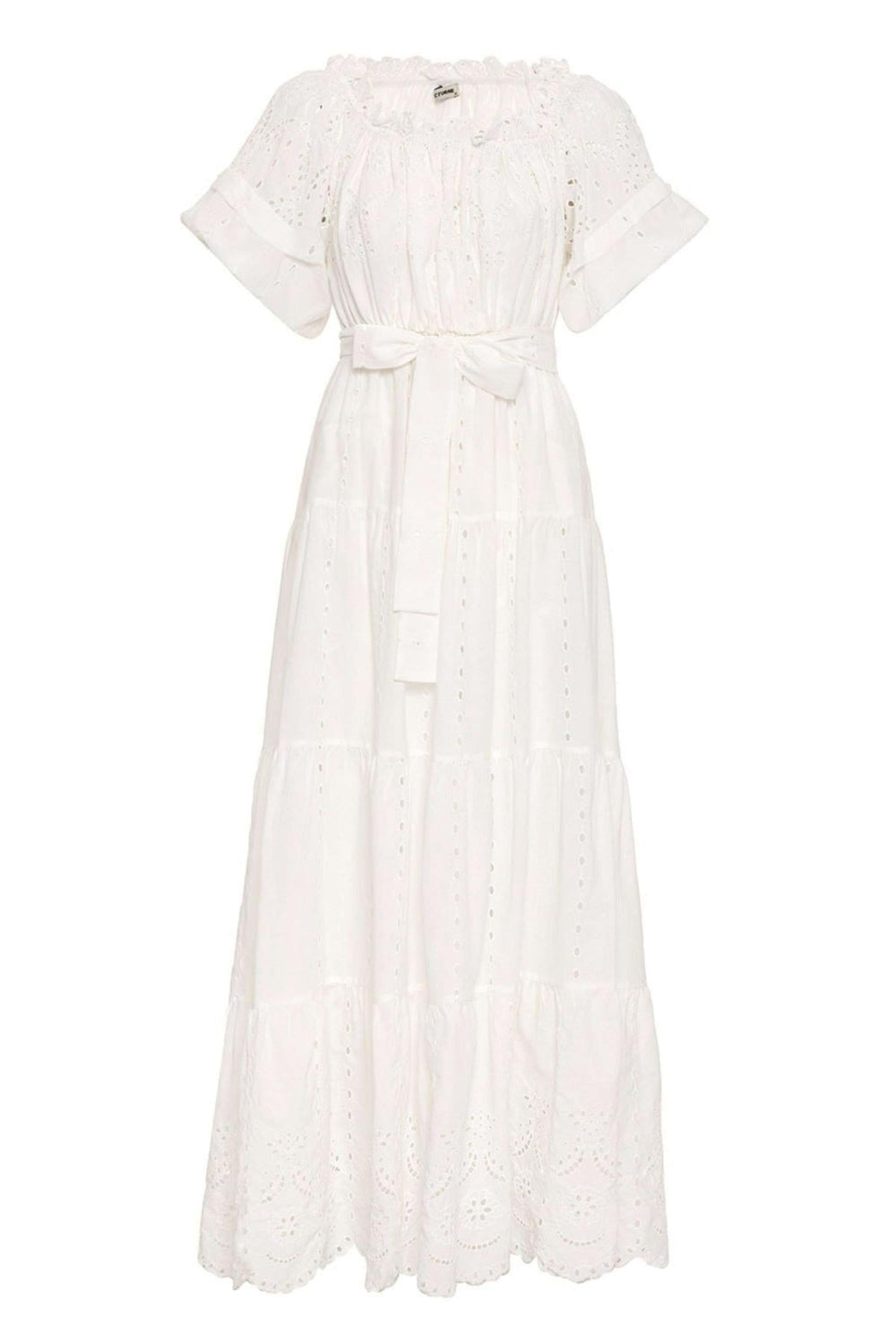 Embroidery Long Dress - off-white - Dresses