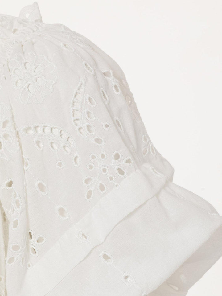 Embroidery Long Dress - off-white - Dresses