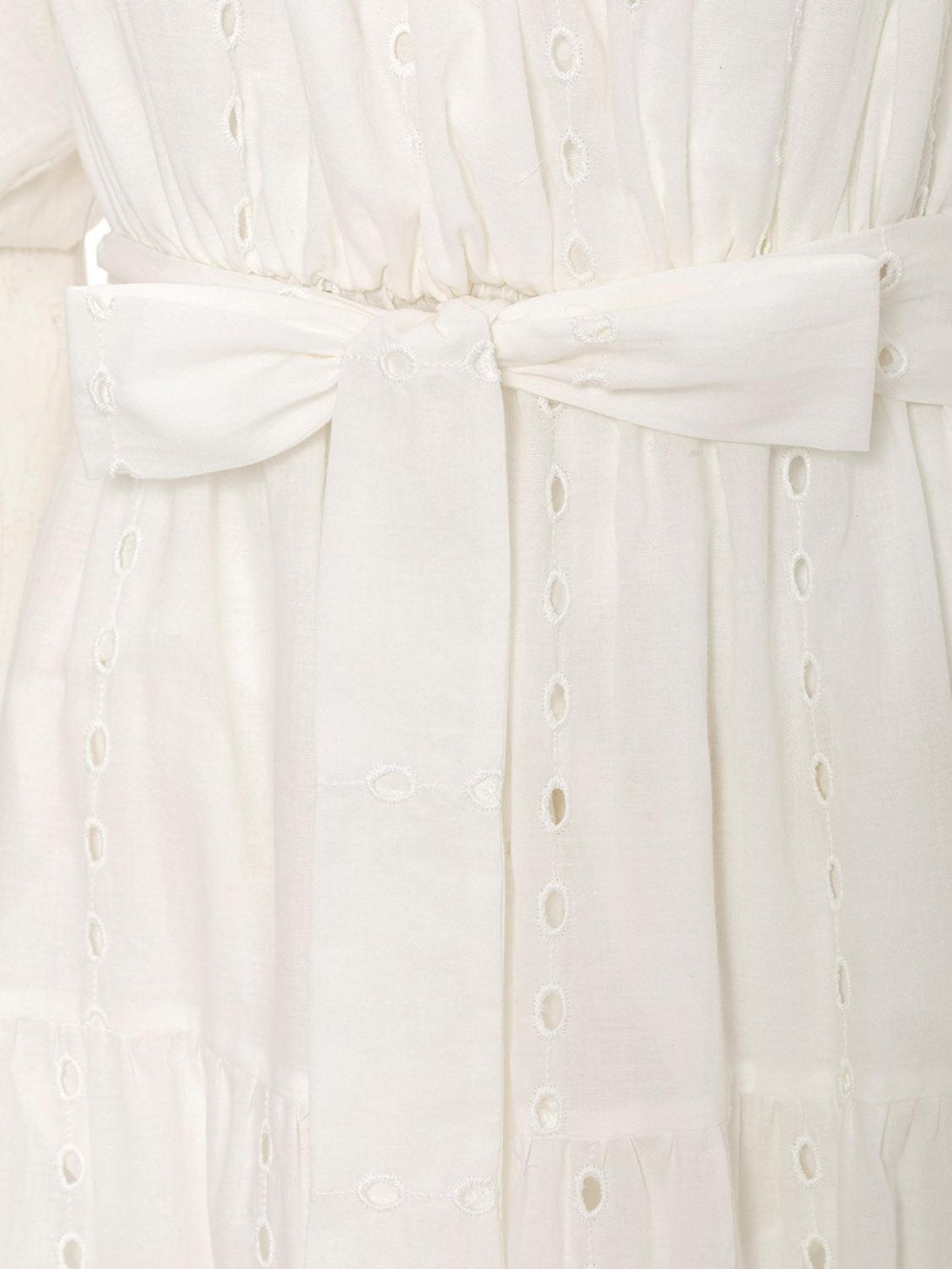 Embroidery Long Dress - off-white - Dresses