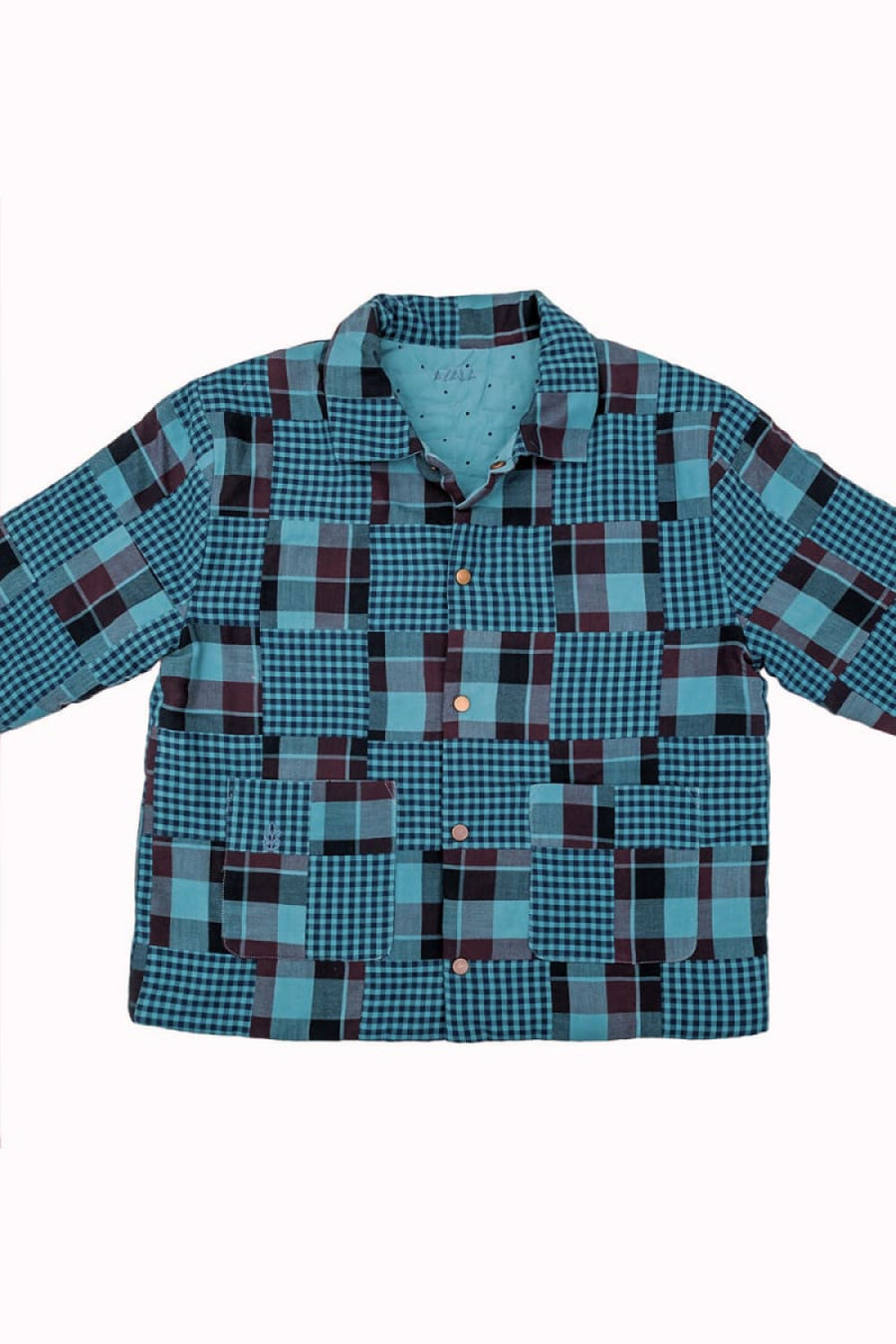 Emerald Patchwork Children’s Worker Jacket - Jacket