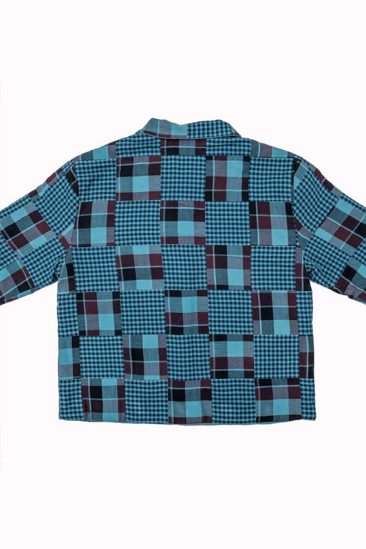 Emerald Patchwork Children’s Worker Jacket - Jacket