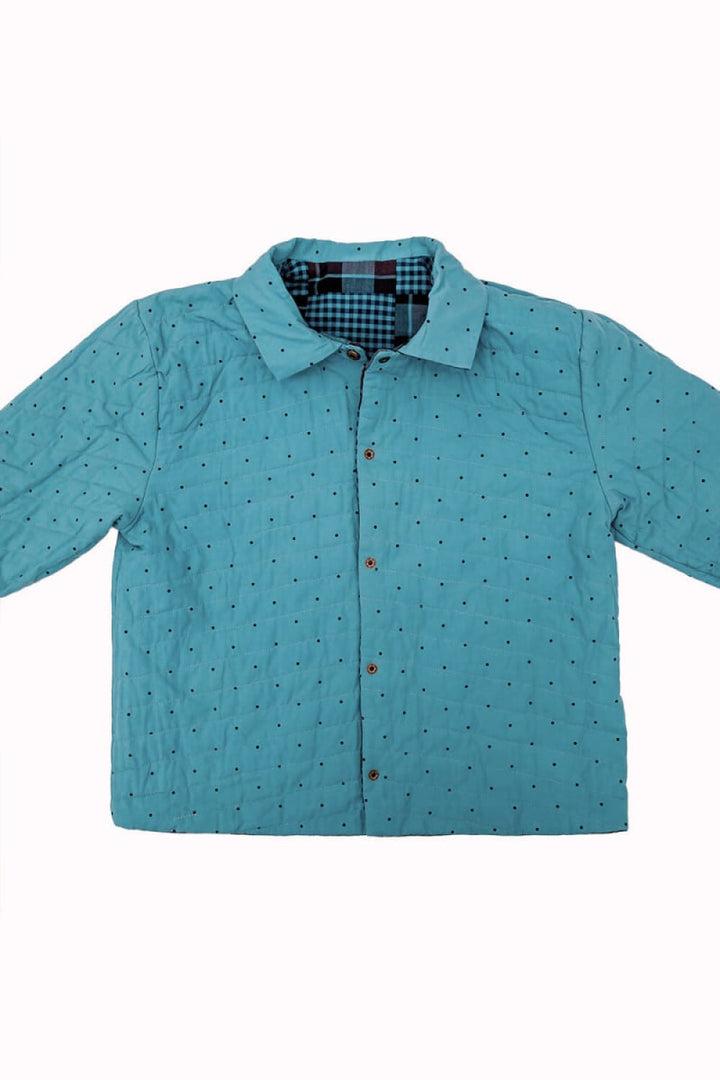 Emerald Patchwork Children’s Worker Jacket - Jacket