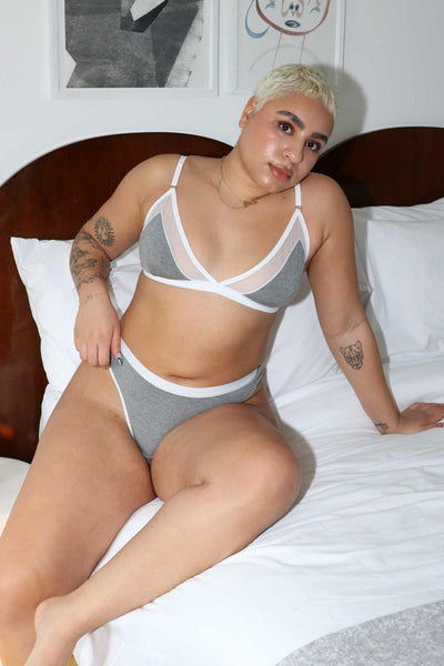 Emery Thong - Solid Grey - FINAL SALE - Underwear