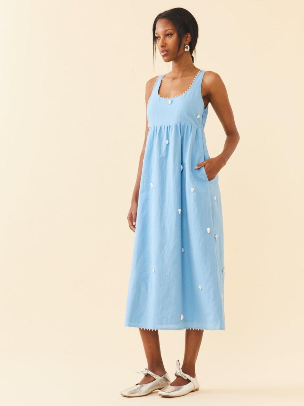 Emily Dress - Pearly Blue - FINAL SALE - Dresses