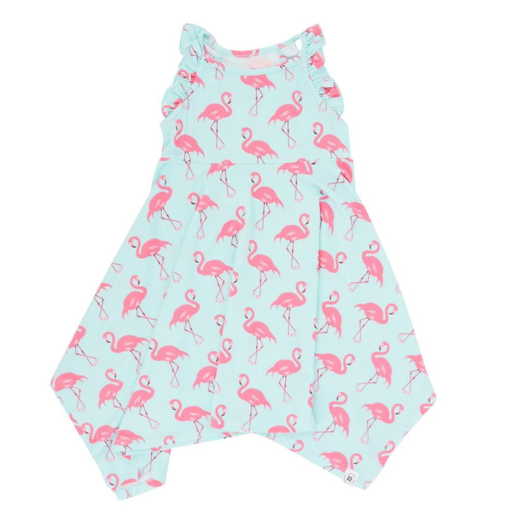 Emma’s Racerback Dress - Flamingo Aqua - Romper