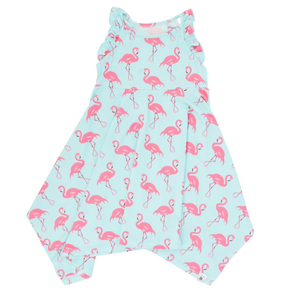Emma’s Racerback Dress - Flamingo Aqua - Romper