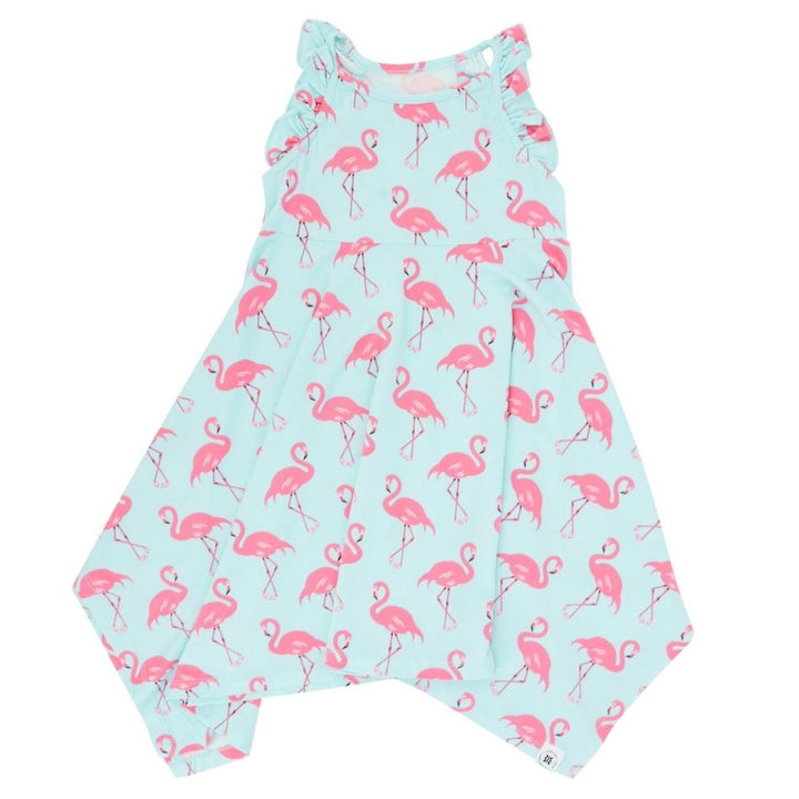 Emma’s Racerback Dress - Flamingo Aqua - Romper