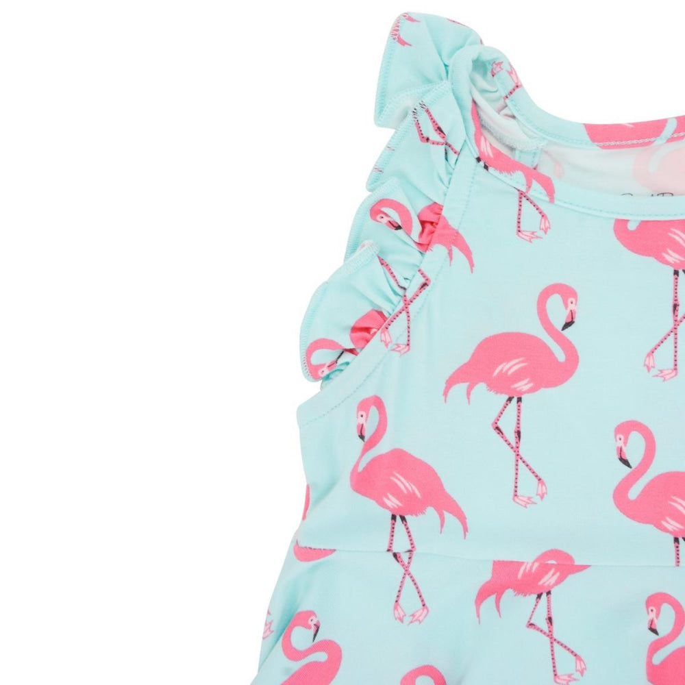 Emma’s Racerback Dress - Flamingo Aqua - Romper