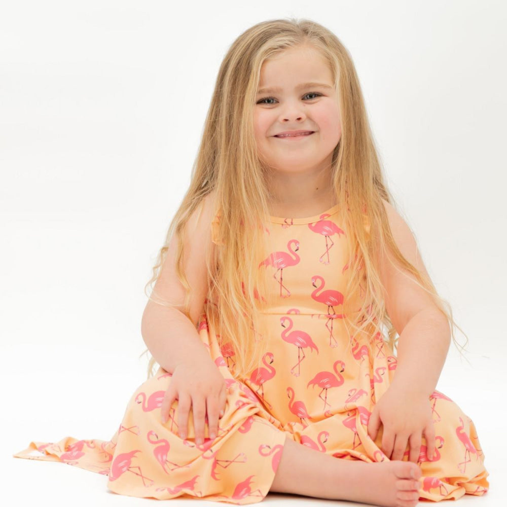 Emma’s Racerback Dress - Flamingo Peach - dresses - baby