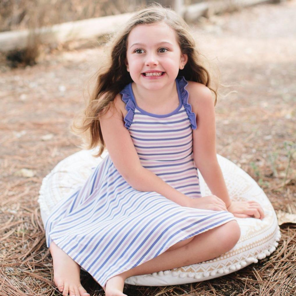Emma’s Racerback Dress - Purple/Orchid Stripe - Dresses