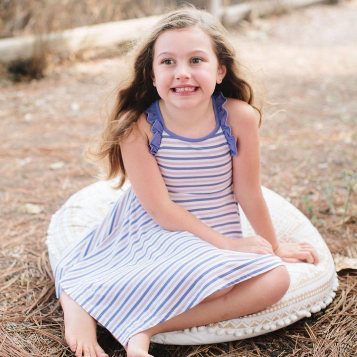 Emma’s Racerback Dress - Purple/Orchid Stripe - Dresses