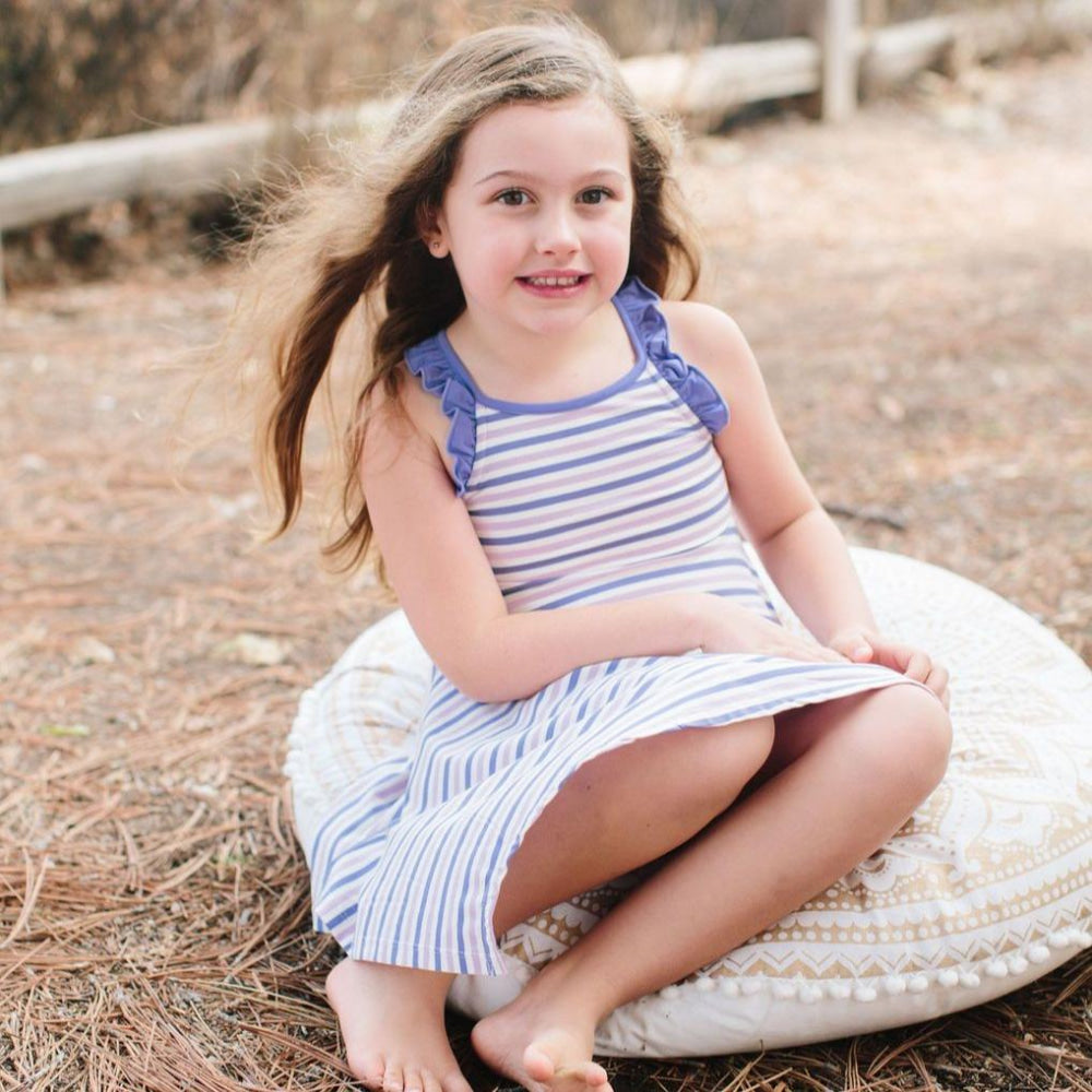 Emma’s Racerback Dress - Purple/Orchid Stripe - Dresses